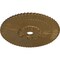 Ekena Millwork Melonie Ceiling Medallion (Fits Canopies up to 6 1/4"), Hand-Painted Pale Gold, 36 1/4"OD x 1 7/8"P CM36MEPAS - alternate 4